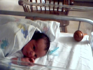 one of the 1st pictures....brand new baby boy!