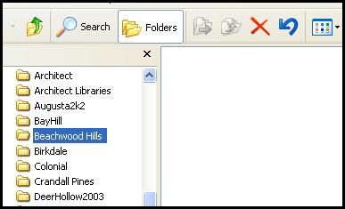 Beachwood Hills Course folder after being created....presently empty