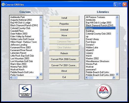 Tiger Woods 2003 Course Utilities