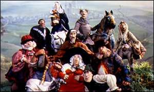 Remember those Canterbury Tales!&nbsp; Who's who in this puppet picture, you think?