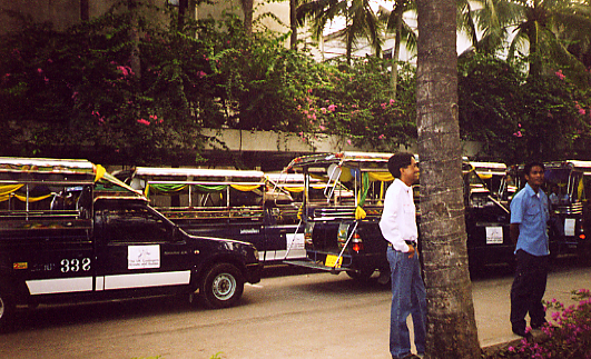 Where could we be going - and so many taxis...