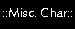 misc. characters