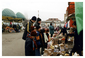 Big Brothers Big Sisters shop with orphans at the open market