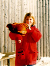 Click to see the picture of me holding "Wafer" (A Bantom chicken.)
