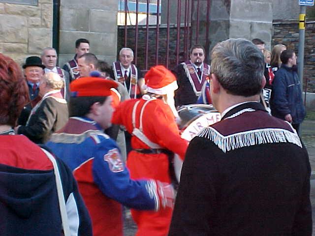 A flute band in seasonal mood!