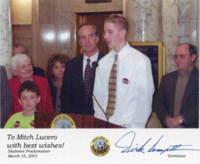 Idaho Governor Dirk Kempthorn and Mitch Lucero