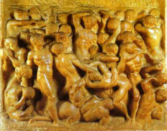 Michelangelo. Battle of the Centaurs.