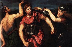 Perseu armado por Hermes e Atena