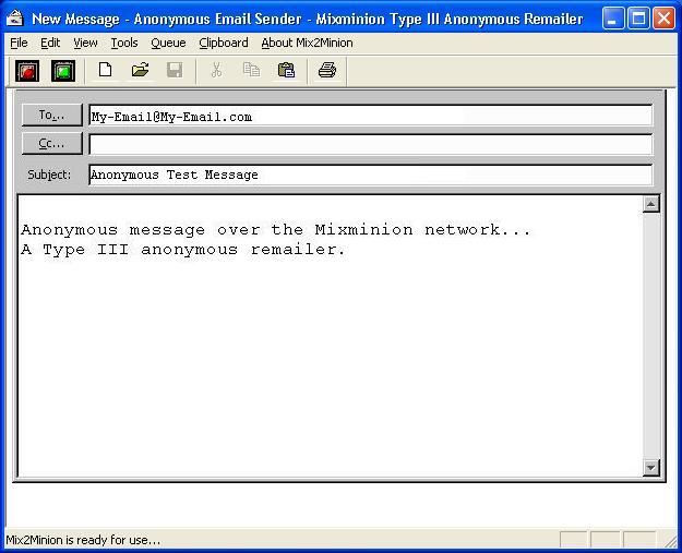 - Send Email Anonymously - Mix2Minion is a software suite that lets you send and receive very anonymous mail