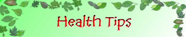 Health Tip's Banner