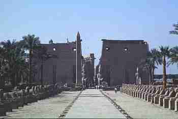 Entrada al templo de Luxor