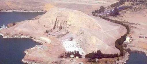 Vista panor�mica de los templos de Abu Simbel