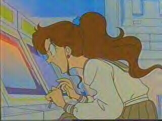 Lita playing video games
