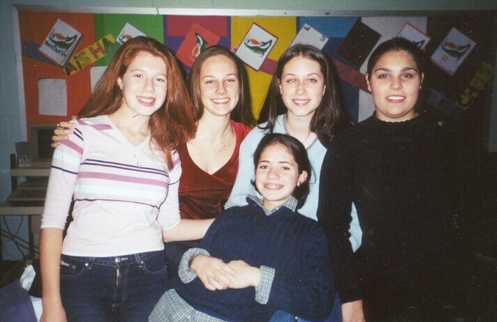 Lindsay, Jamie, Allison, Tina, and Julia (front and center)