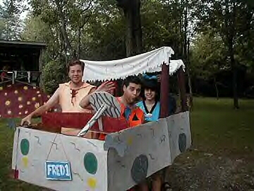 Fred and Barny went commando. . . 