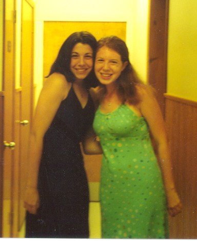 pam and me at my sweet sixteen. damn, girl!