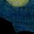 A couple kissing under the moon light...