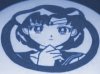 A cute little tin that I did featurning SailorMercury (a.k.a. Ami).&nbsp; Colored with DecoColor Opaque Paint Marker (Blue)