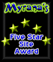 Myrana's Five Star Award