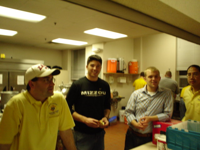 FS Jerry Hays, Joe Oliaro, Corey Lyon, and Winston Mina pose for the camera as things wind down