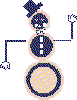 Snowman with Web Safe Colors, colors at 256