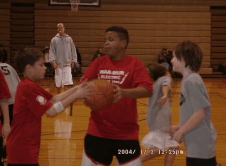 Byron @ his Basketball game