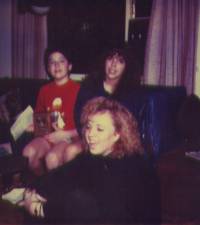 Jen, Char, Tom  Christmas 1988