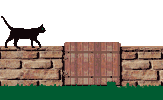 A black cat dropped soundlessly from a high wall, like a spoonful of dark treacle, and melted under a gate. ~Elizabeth Lemarch Chand