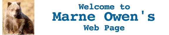 Welcome to Marne Owen's Web Page