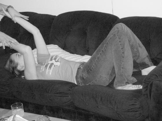 I couldn't get off the couch by myself!