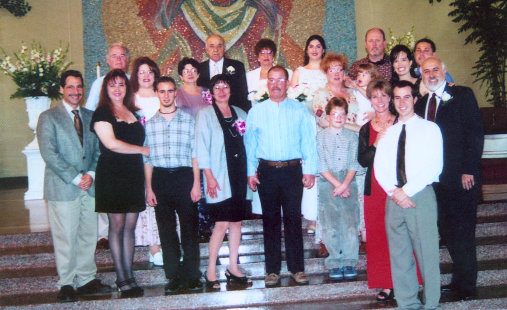 The Romero kids (minus Chris) at my dad's 80th b-day, May 2003