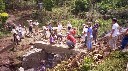 Working on the bridge