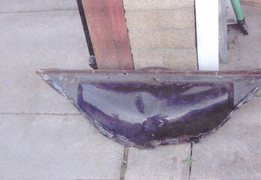 the old plenum removed-notice the hammer mark where i got a little bit "fustrated"