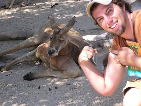 You should see this guys other end...(the kangaroo)