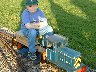 One of our newest members Andrew gets to grips with the clubs Maxitrack diesel
