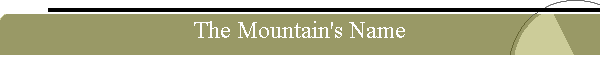 The Mountain's Name