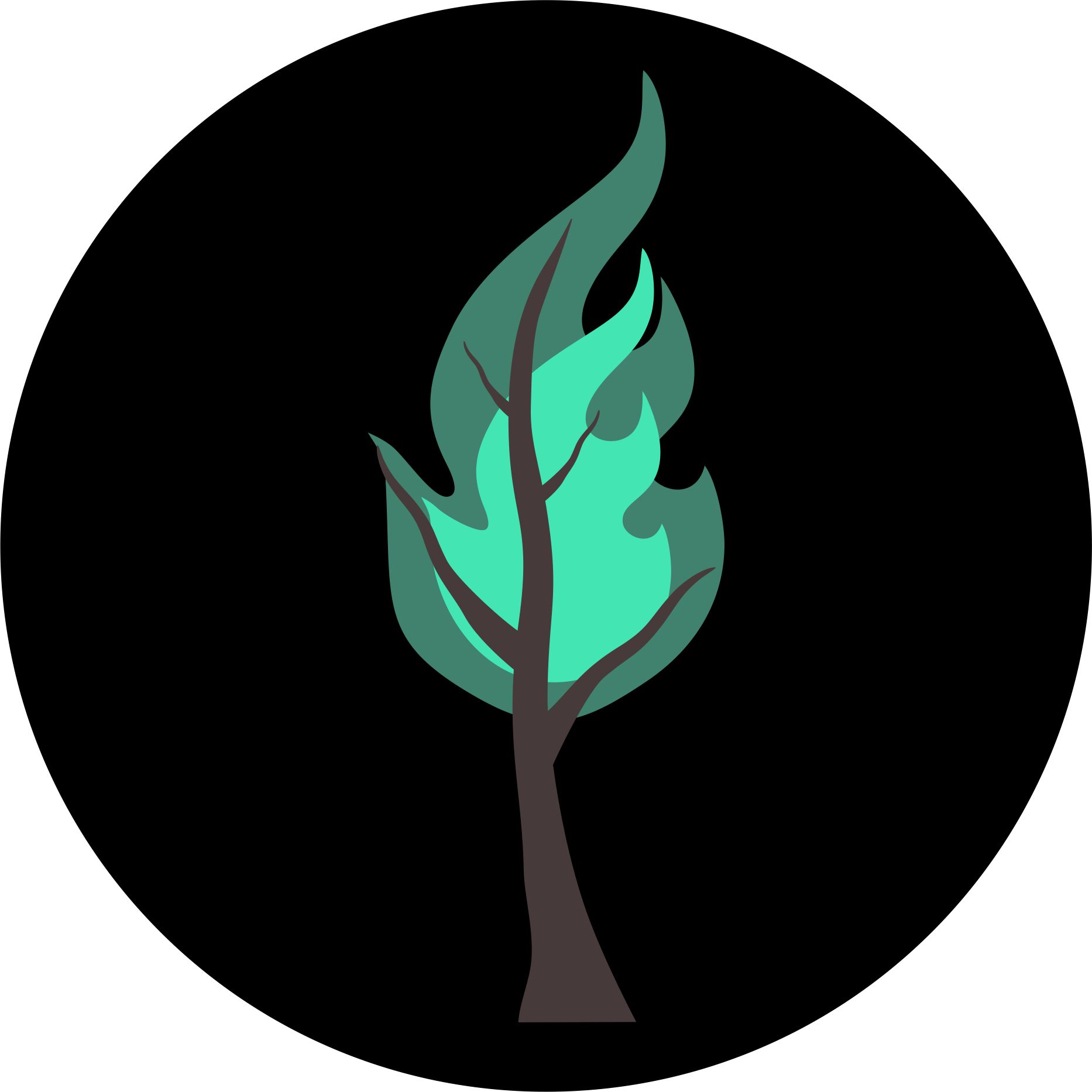 viridian fire circle with tree