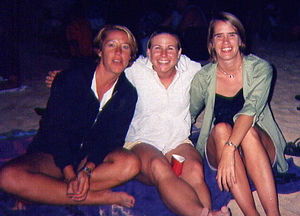 Kelli, Terisa, and Sarah Ala Moana Beach, July 4th 2002