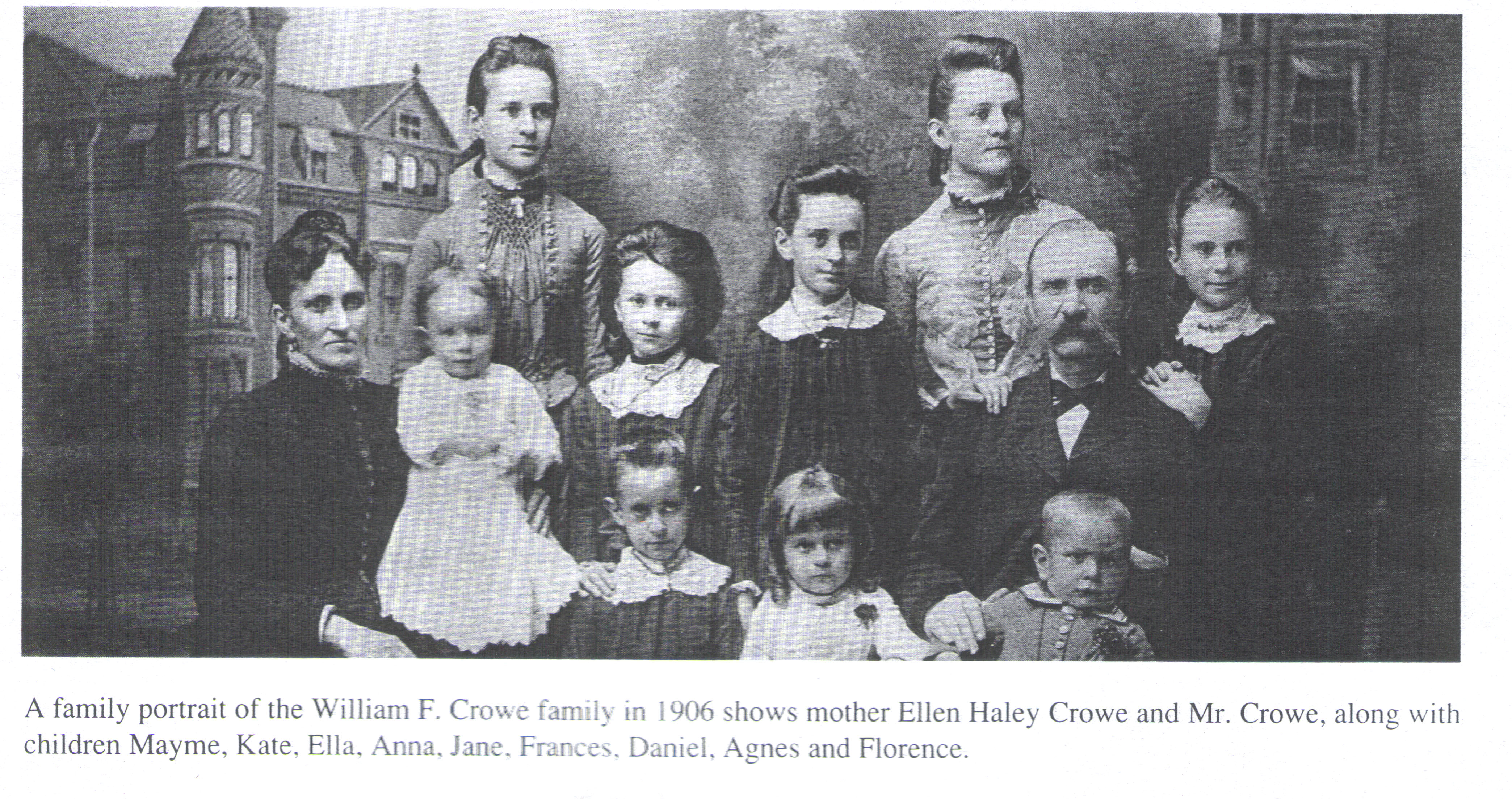 Wm, Ellen Crowe & Family 1906 