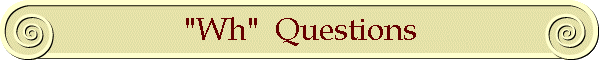 "Wh"  Questions