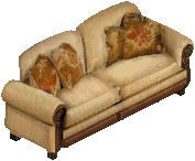 Beige Love Seat