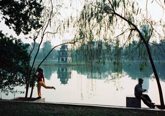 Lake Hoam Kiem in Hanoi