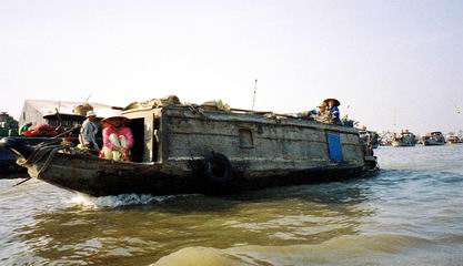 A Boat House on the Mekong River
