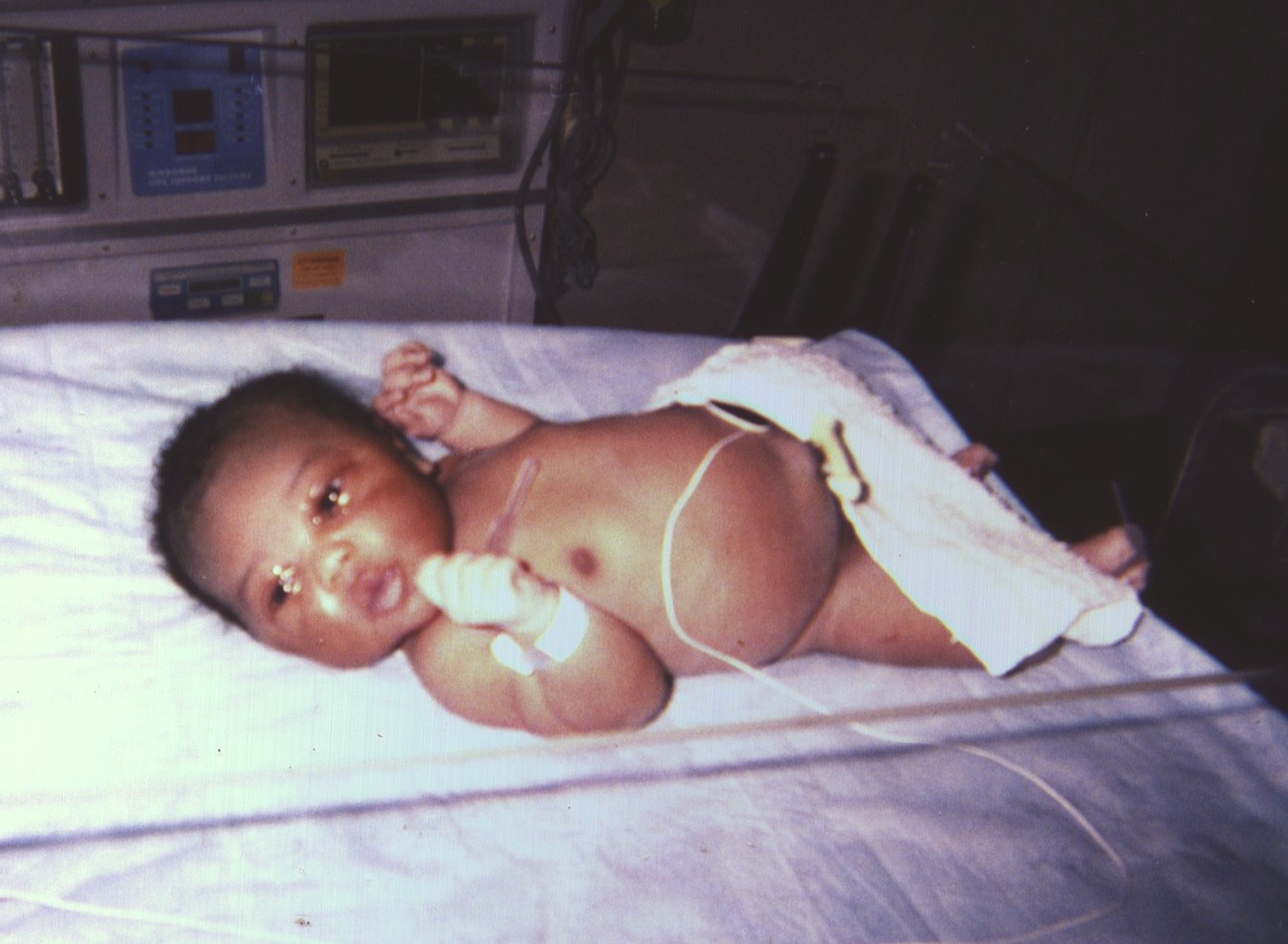 Daddy gave me my first bath