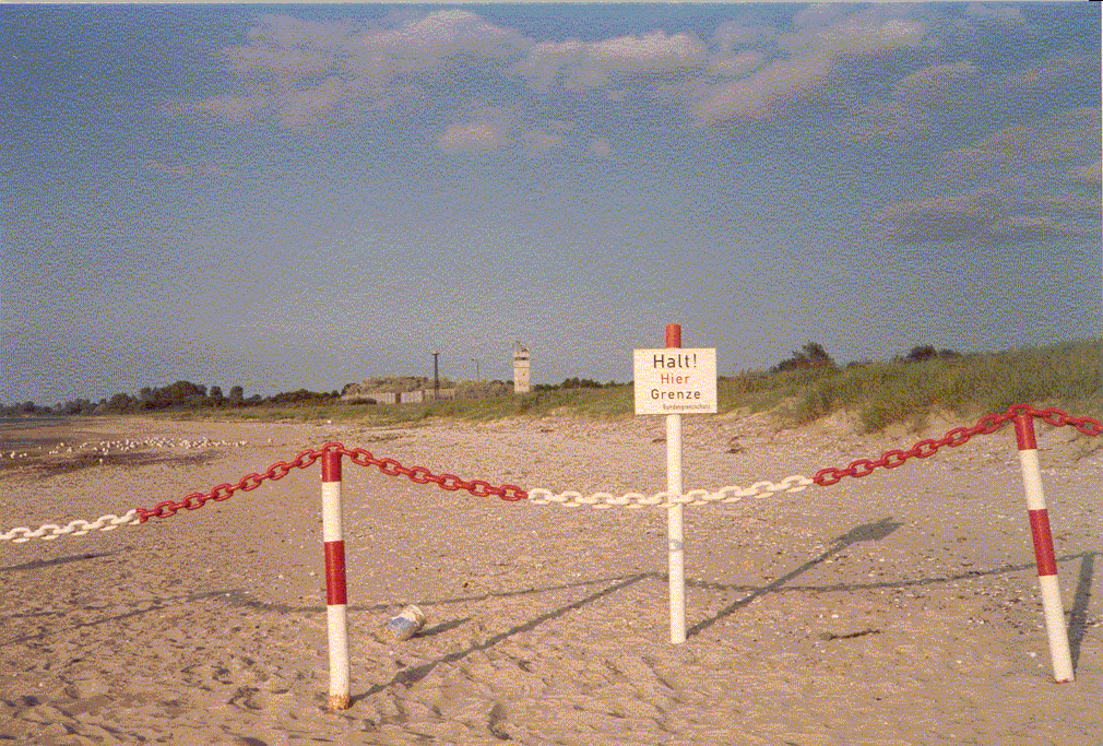 Border with East Germany on the North Sea Coast