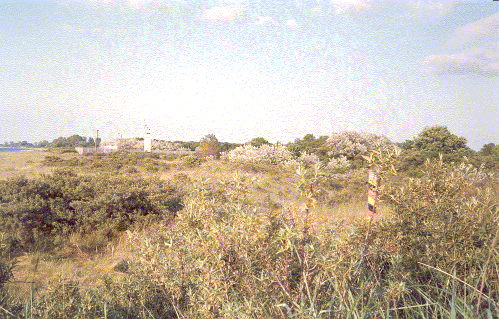 View of the border on the North Sea coast.