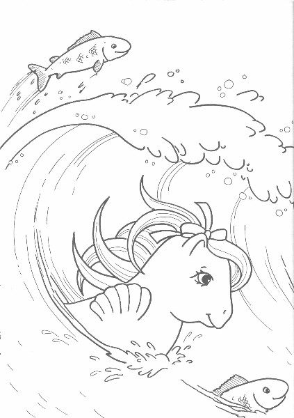 Sea Pony Coloring Book 1