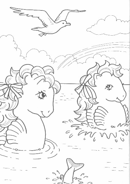 Sea Pony Coloring Book 1