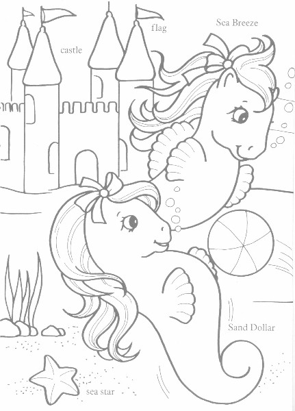 Sea Pony Coloring Book 2