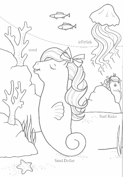 Sea Pony Coloring Book 2